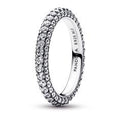 Sterling silver ring with clear cubic zirconia 192627C01-54
