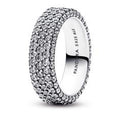 Sterling silver ring with clear cubic zirconia 192634C01-52