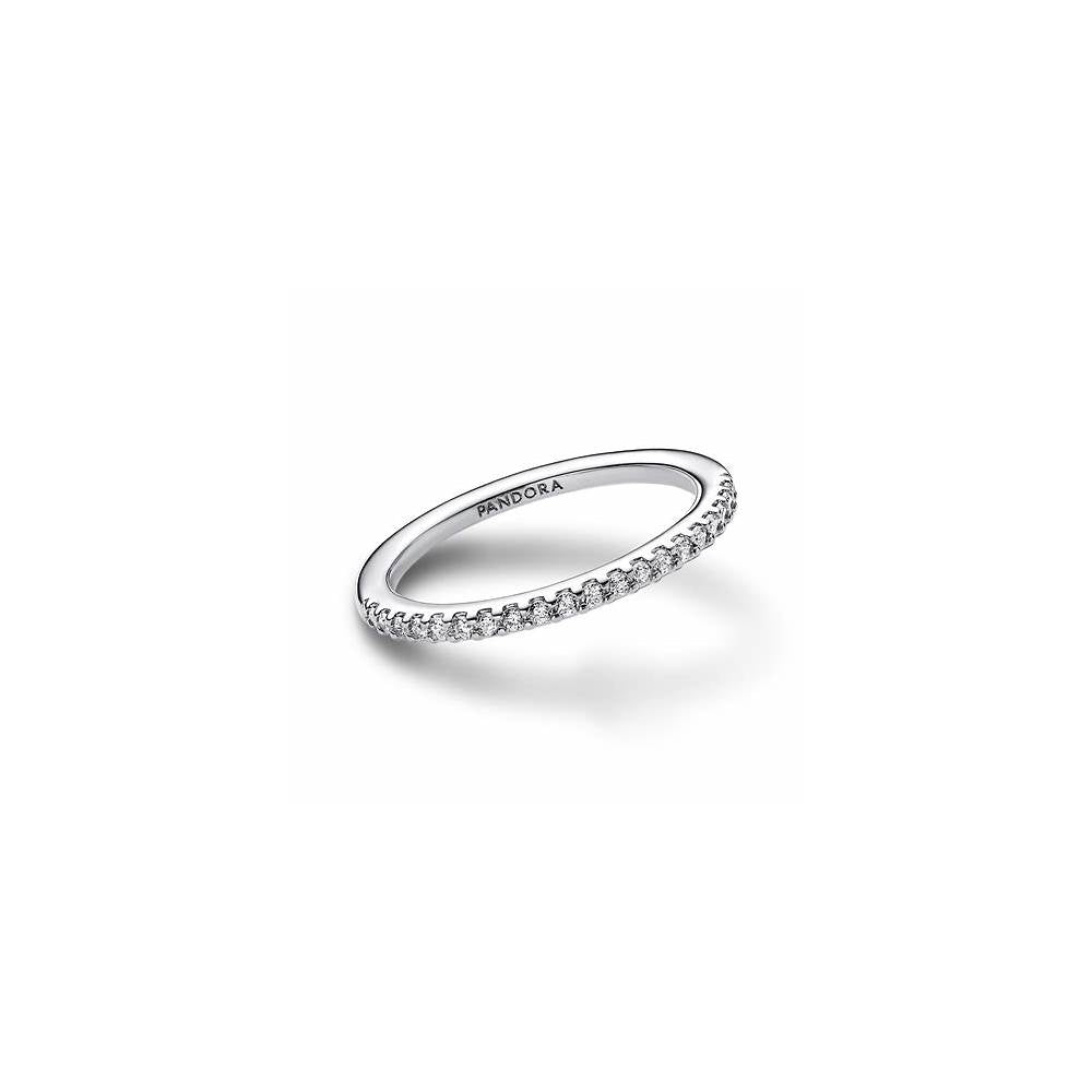 Sterling silver ring with clear cubic zirconia 192999C01-52 (High Resolution)