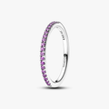 Sterling silver ring with fancy purple cubic zirco 192999C04-54 (High Resolution)