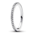 Sterling silver ring with clear cubic zi 192999C01-60