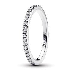 Sterling silver ring with clear cubic zi 192999C01-60