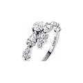 Sterling silver ring with clear cubic zirconia 193004C01-58 (High Resolution)