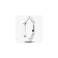 Sterling silver ring with clear cubic zi 193089C01-50 (High Resolution)