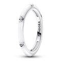 Sterling silver ring with clear cubic zi 193089C01-52