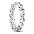 Band of Clear Hearts Ring 193103C01-58