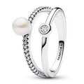 Sterling silver ring with white treated 193147C01-52