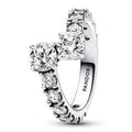 Sterling silver ring with clear cubic zi 193149C01-52