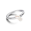 Sterling silver ring with white treated 193156C01-60