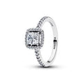Sterling silver ring with clear cubic zirconia 193555C02-52