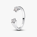 Shooting star sterling silver open ring 193582C01-50 (High Resolution)
