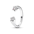 Shooting star sterling silver open ring 193582C01-50