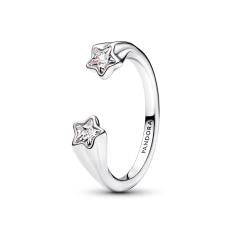 Shooting star sterling silver open ring 193582C01-50