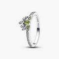 Disney Tiana sterling silver ring with light green crystal and clear cubic zirconia 193653C01-52 (High Resolution)