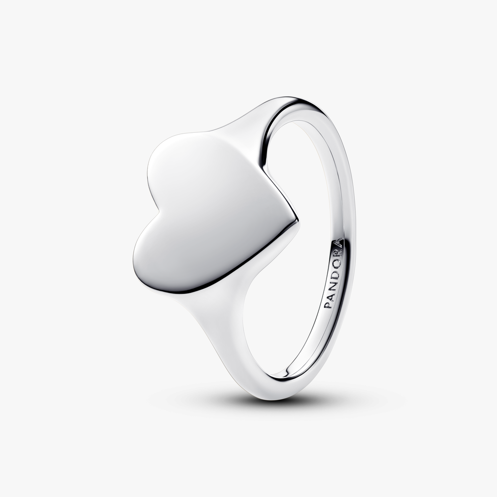 Engravable heart sterling silver ring 193988C00-54 (High Resolution)