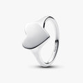 Engravable heart sterling silver ring 193988C00-58