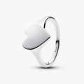 Engravable heart sterling silver ring 193988C00-50 (High Resolution)