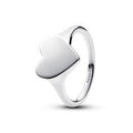 Engravable heart sterling silver ring 193988C00-54