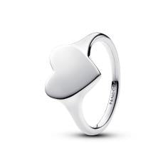 Engravable heart sterling silver ring 193988C00-54