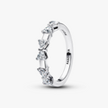 Bow sterling silver ring with clear cubi 194233C01-60 (High Resolution)