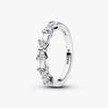 Bow sterling silver ring with clear cubi 194233C01-52 (High Resolution)