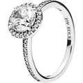 Classic Elegance Silver Ring w Clear CZ 196250CZ-54