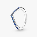 Wishbone sterling silver ring with stell 196316C02-48 (High Resolution)