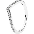 Shimmering Wish Silver Ring w CZ 196316CZ-56
