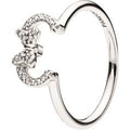 Disney Minnie Silhouette Silver Ring w C 197509CZ-52