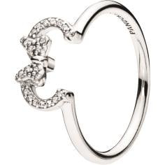 Disney Minnie Silhouette Silver Ring w C 197509CZ-56