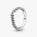 Lively Wish Silver Wishbone Ring 197681-56 (High Resolution)