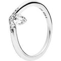 Classic Wish Silver Ring w Clear CZ 197790CZ-46