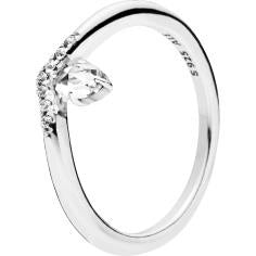 Classic Wish Silver Ring w Clear CZ 197790CZ-46