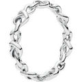 Knotted Hearts Silver Ring 198018-52