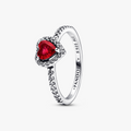 Pandora 198421C02-58 s/s heart ring with cherries jubilee red crystal and CZ 198421C02-58 (High Resolution)