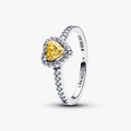 Heart sterling silver ring with vibrant 198421C06-58 (High Resolution)