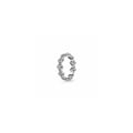 Rose Petals Band Silver Ring 199401C00-52 (High Resolution)