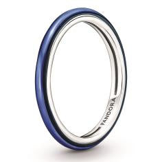 Pandora Me Silver & Electric Blue Ring w 199655C02-52