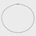 Sterling Silver Cubic Zirconia Necklace M3345