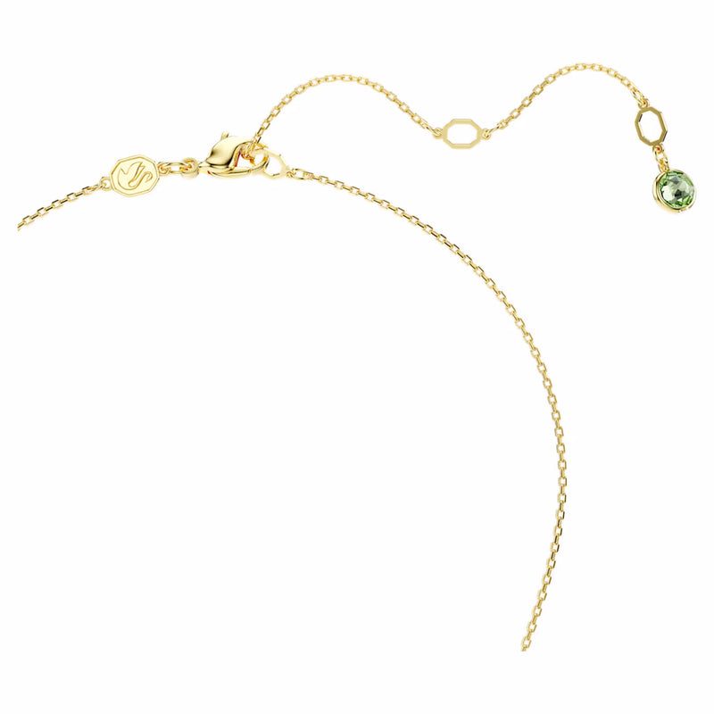 Chroma pendant Cushion cut, Multicoloured, Gold-tone plated