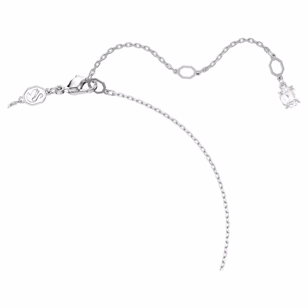 Matrix set Crystal pearl, Round cut, White, Rhodium plated 5689624
