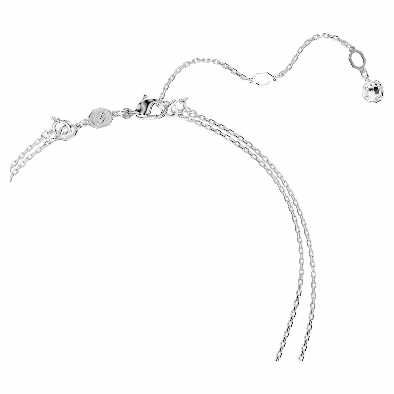 Sublima layered pendant White, Rhodium plated   5684244