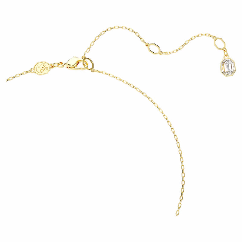 Idyllia pendant Mixed cuts, Pavé, Butterfly, Multicoloured, Gold-tone plated