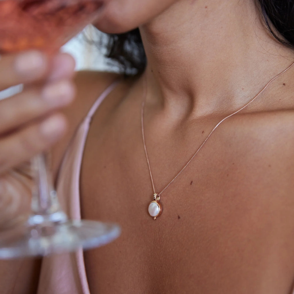 Garland Pearl Necklace - Gold
