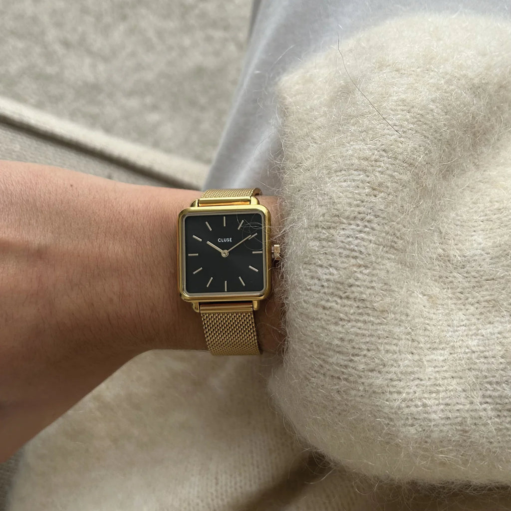 La Tétragone Watch Mesh, Black, Gold Colour