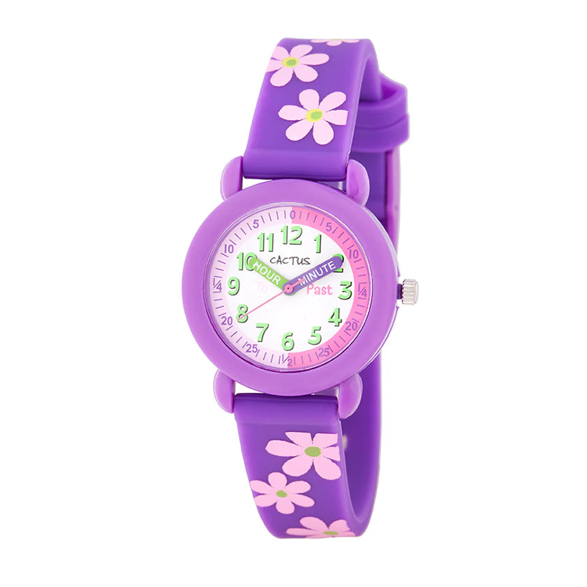 Cactus Purple Time Teacher Kids Watch CAC113M09