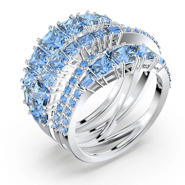 Swarovski Twist Wrap Blue Ring