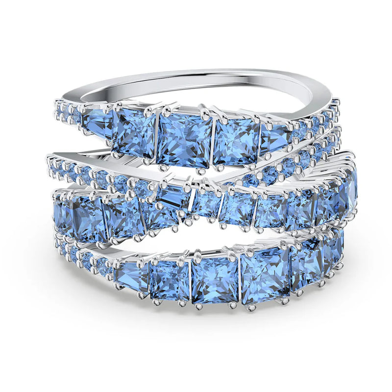 Swarovski Twist Wrap Blue Ring