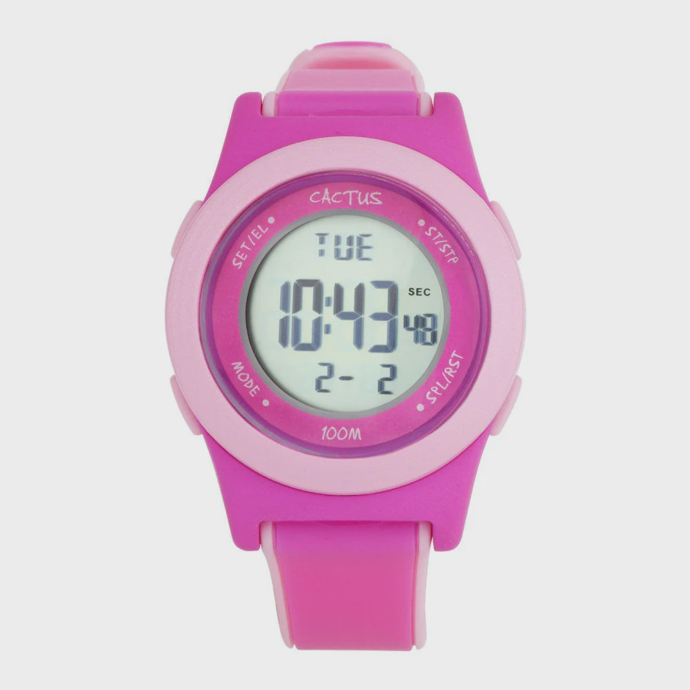 Cactus Shine Pink Digital Watch CAC-125-M05