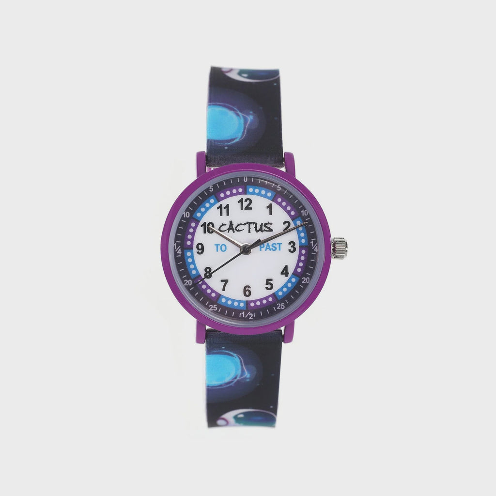 Cactus Watch Astronauts Space Time Teacher Purple Watch CAC-143-M01